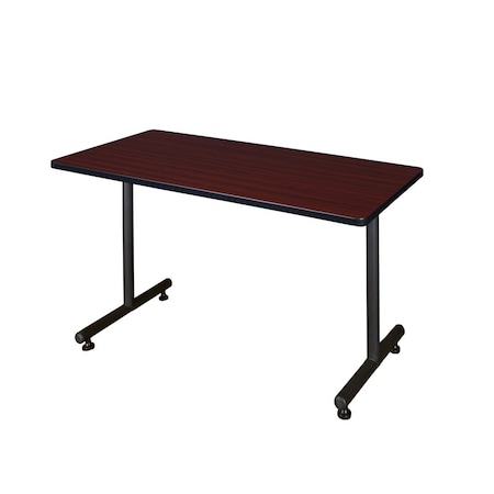 Kobe Rectangle Training Table, 42" W, 29" H, Laminate Top, Mahogany MKTRCT4230MH
